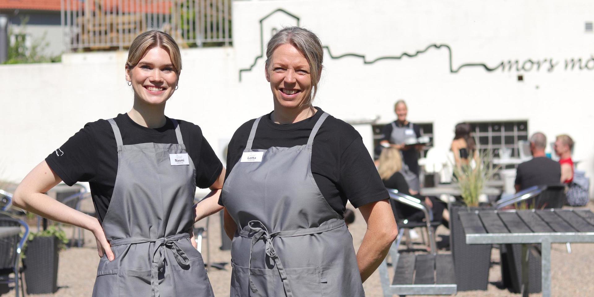 Naomi Göransson och Lotta Westerberg öppnar kafe Mors mössa på Fästningsholmen. 