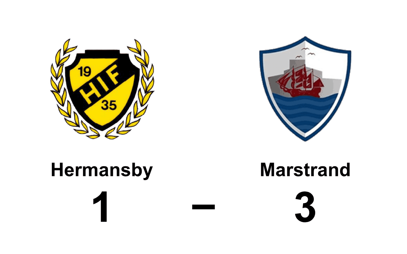 Hermansby IF förlorade mot Marstrands BK