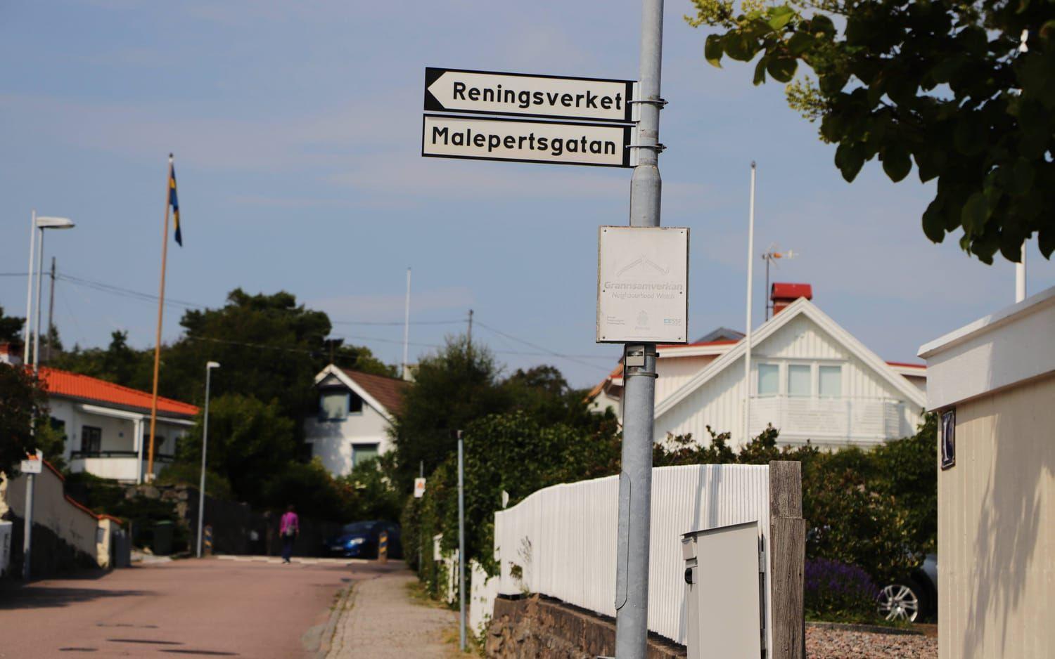 Malepertsgatan på Koön har flera hus med taxeringsvärden på runt 15 miljoner kronor. 