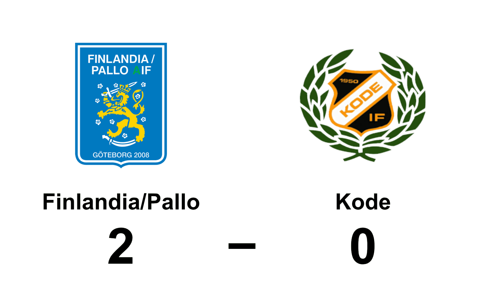 Finlandia/Pallo AIF vann mot Kode IF