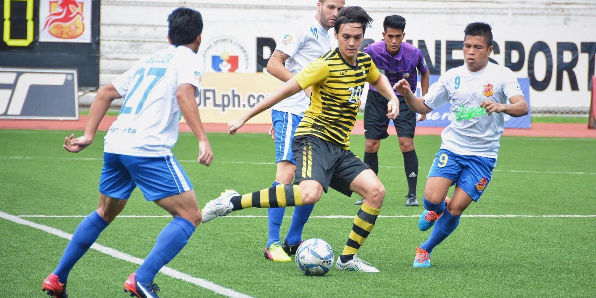 Patrik Franksson i sitt första lag Laos FC.