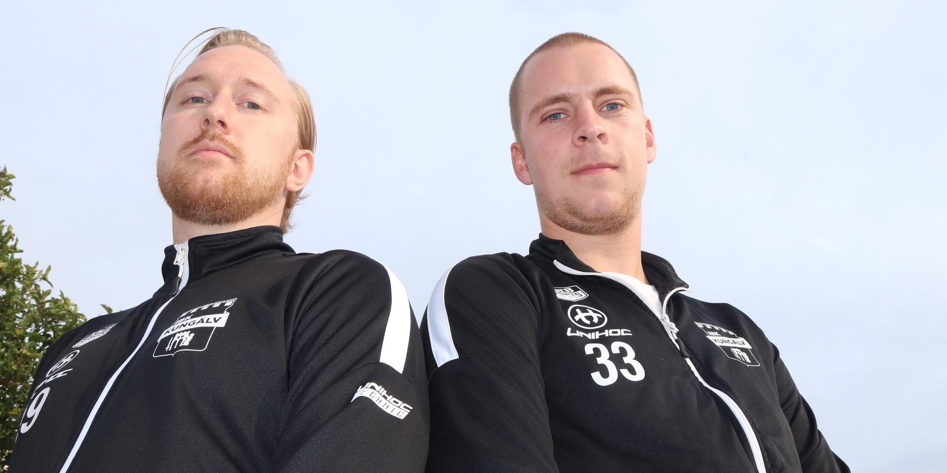 Johan Ljungberg och Johan Svensson har vaktat målet i IBK Kungälv och tidigare Marstrands IBK under större delen av karriären.