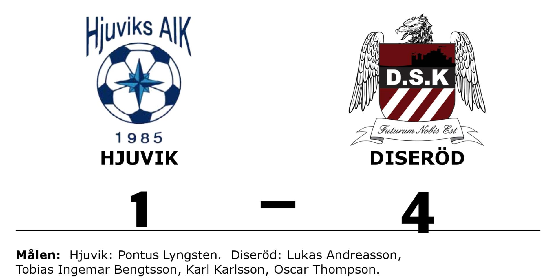 Hjuviks AIK förlorade mot Diseröds SK