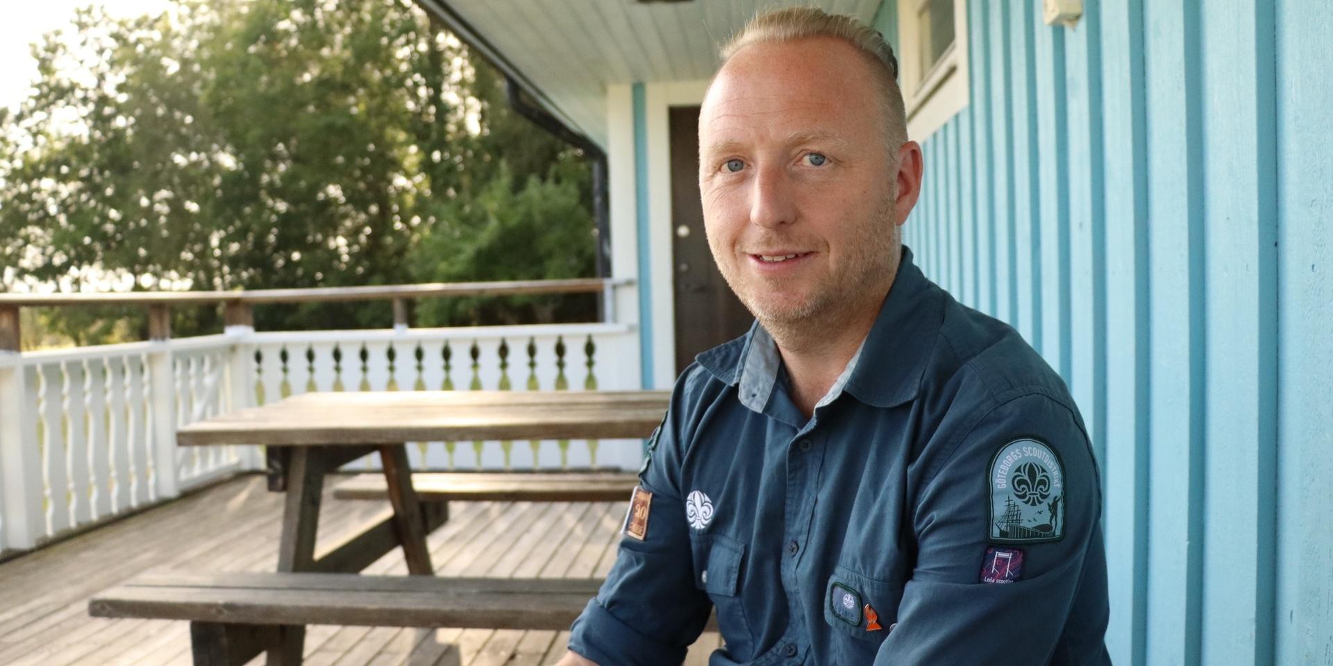 Andreas Rönning, ordförande Kode scoutkår.