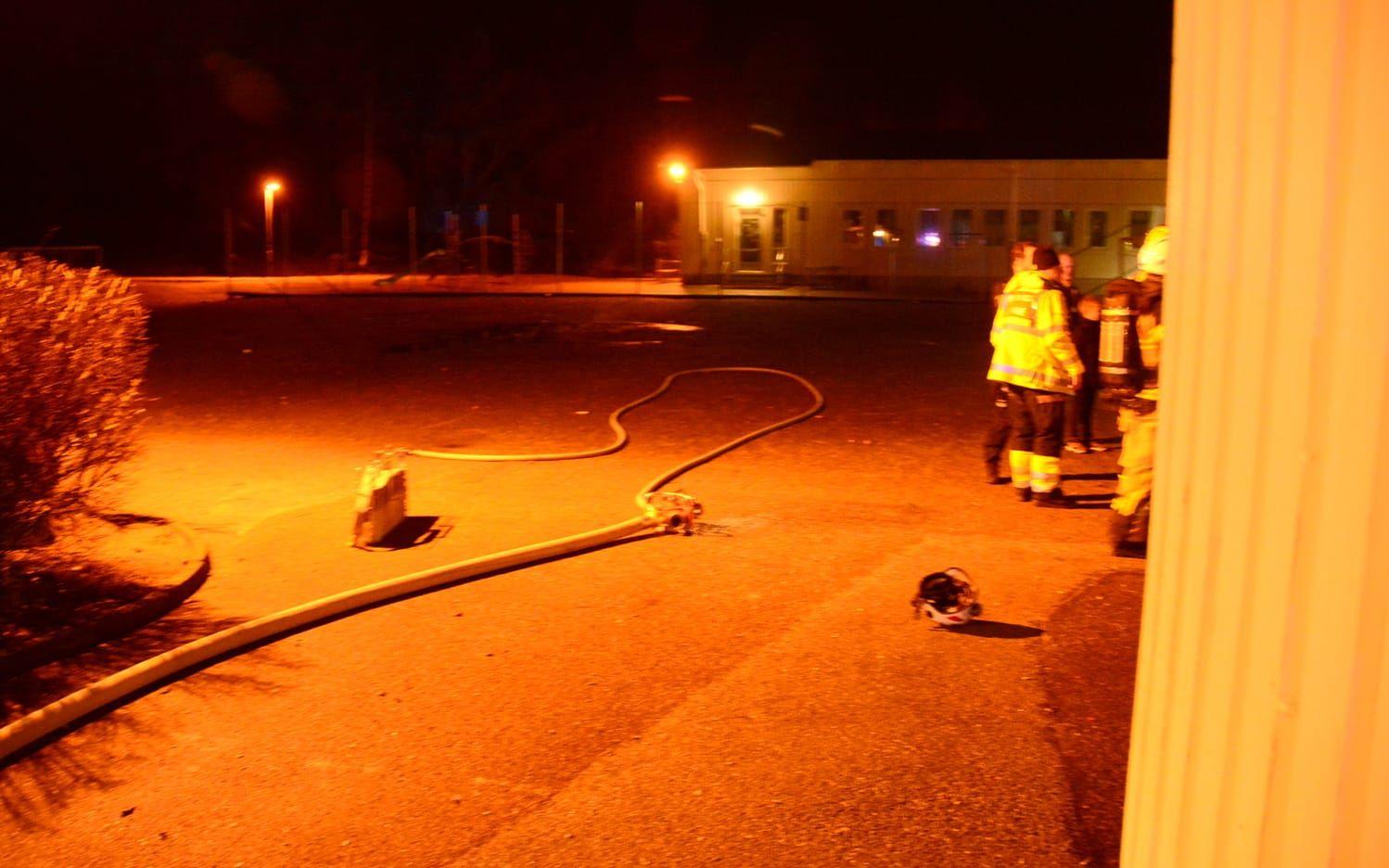 Räddningstjänsten larmades om en brand på Smaragdvägen i Kode.
