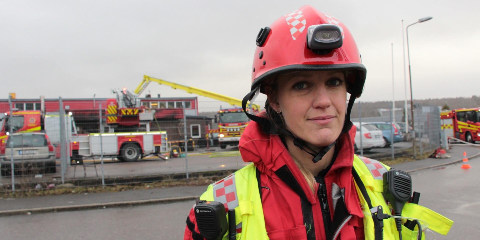 Räddningsledaren Matilda Gustavsson var nöjd med insatsen.
