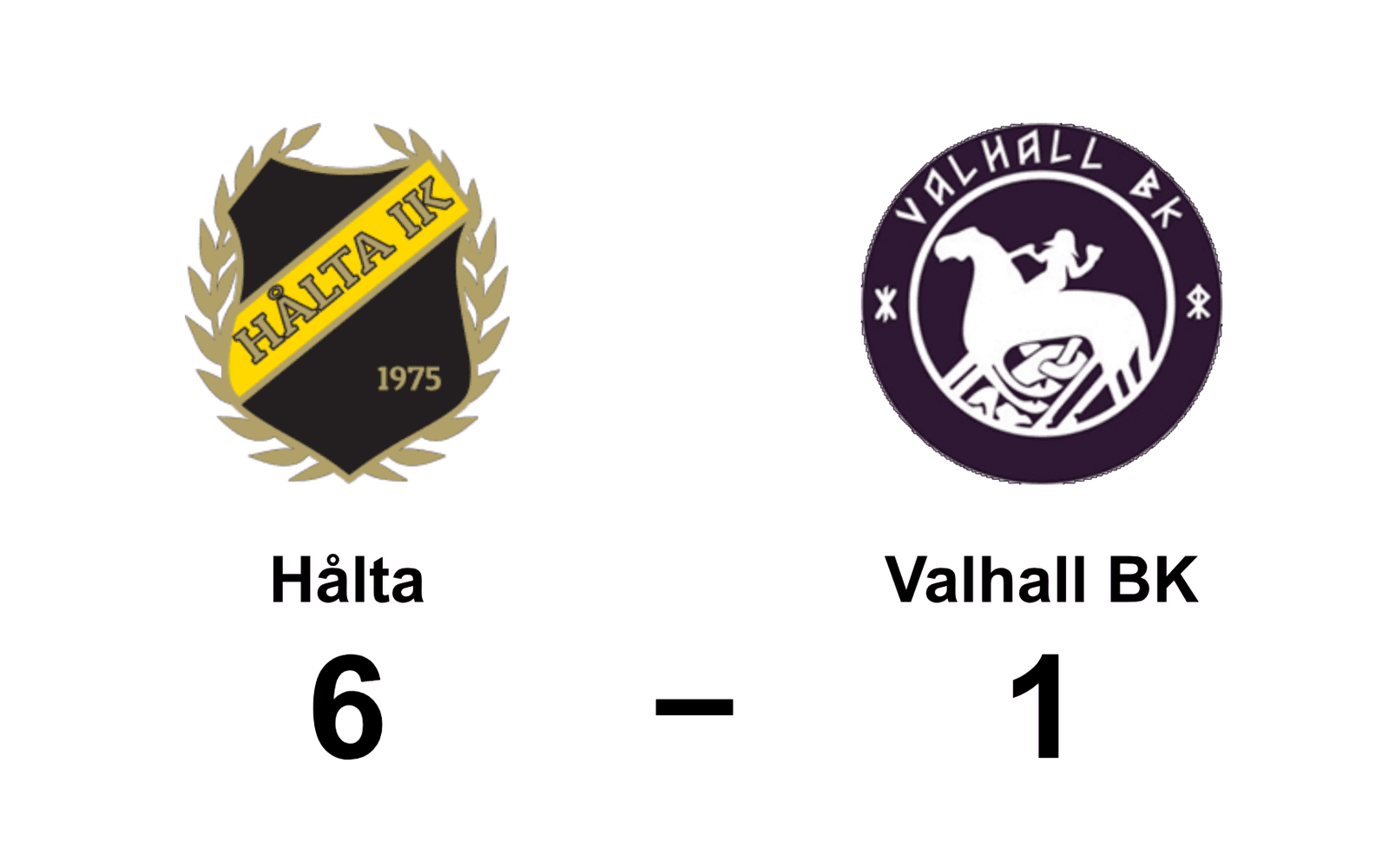 Hålta IK vann mot Valhall BK