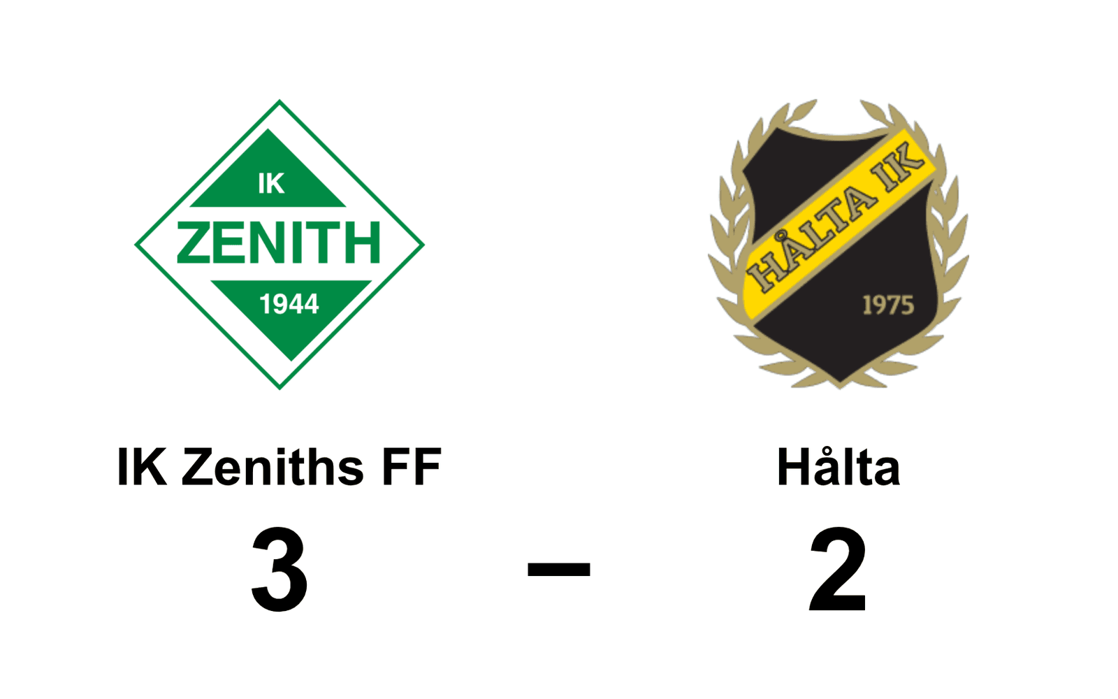 IK Zenith FF vann mot Hålta IK