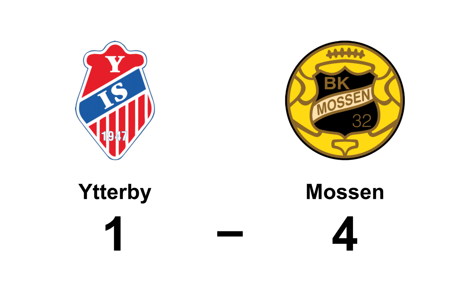 Ytterby IS dam förlorade mot Mossens BK dam