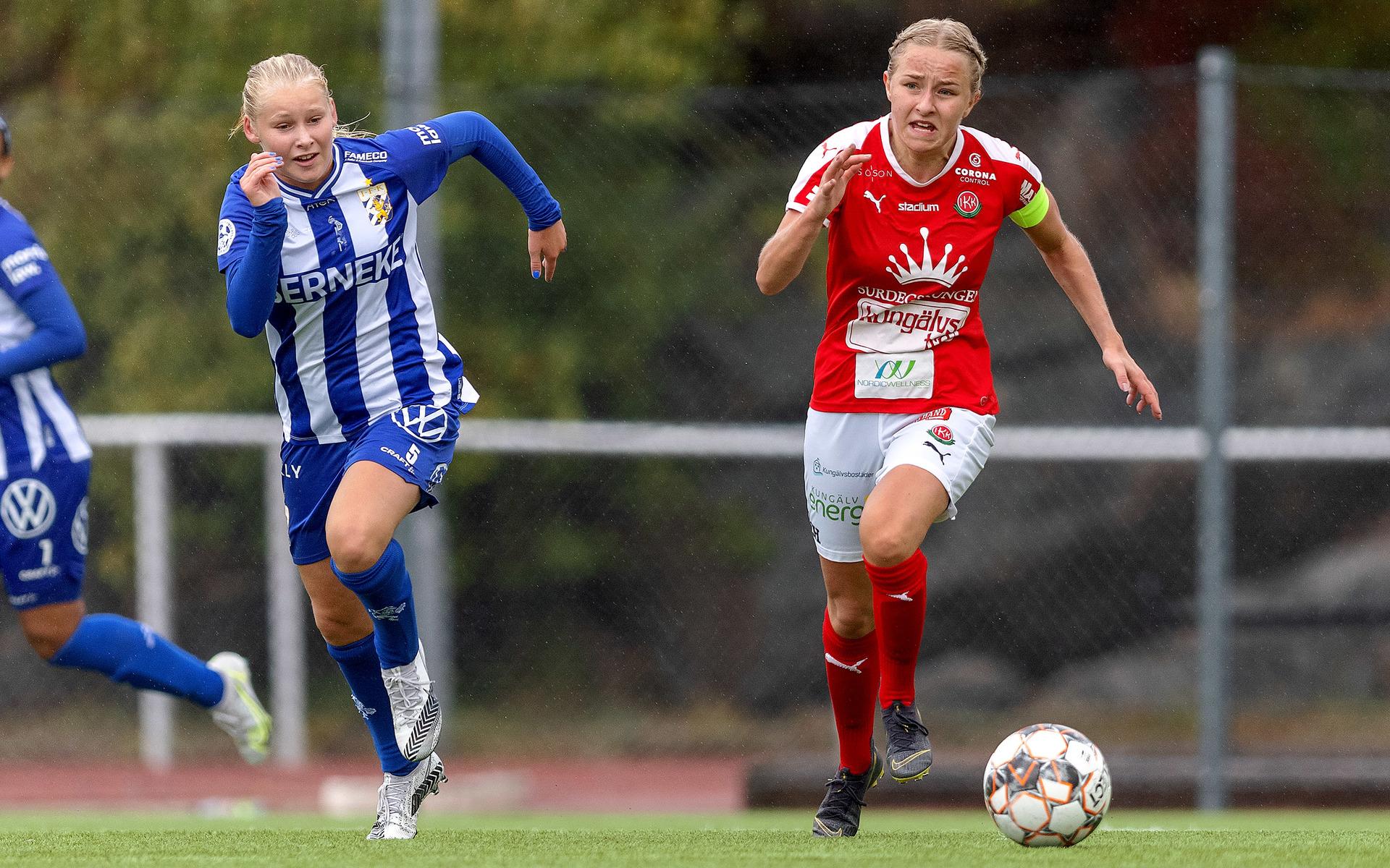 Emma Hansson i matchen IK Kongahälla - IFK Göteborg på Kongevi.