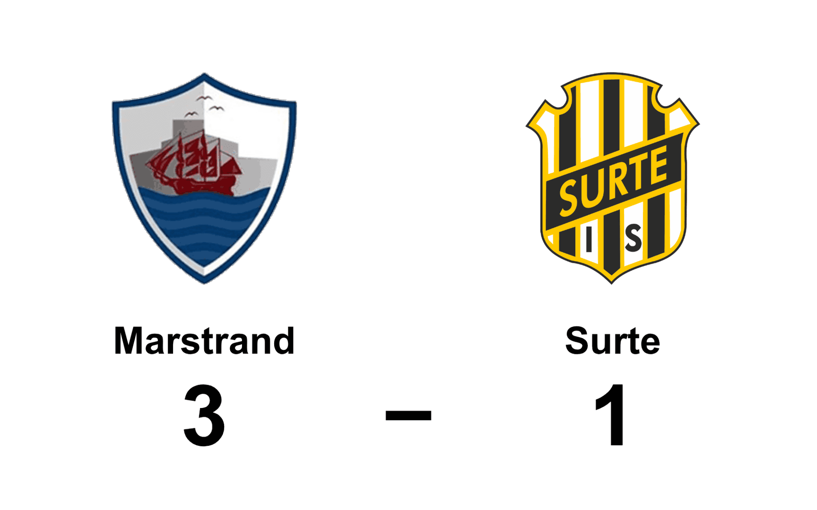 Marstrands BK vann mot Surte IS