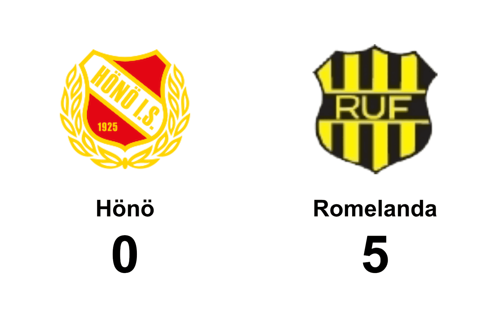 Hönö IS förlorade mot Romelanda UF