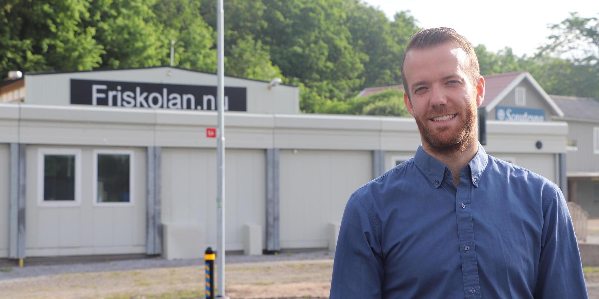 Rickard Holmgren är kommunens projektledare för bygget i Kärna. 