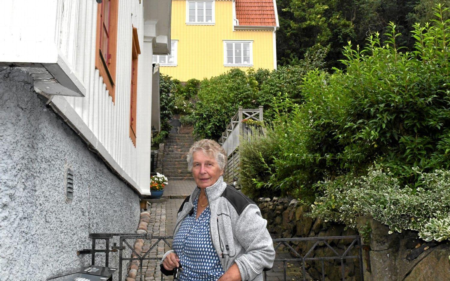 Inga Olsson bodde med sin familj på Västra gatan 26 i många år. Foto: Charlotte Gad