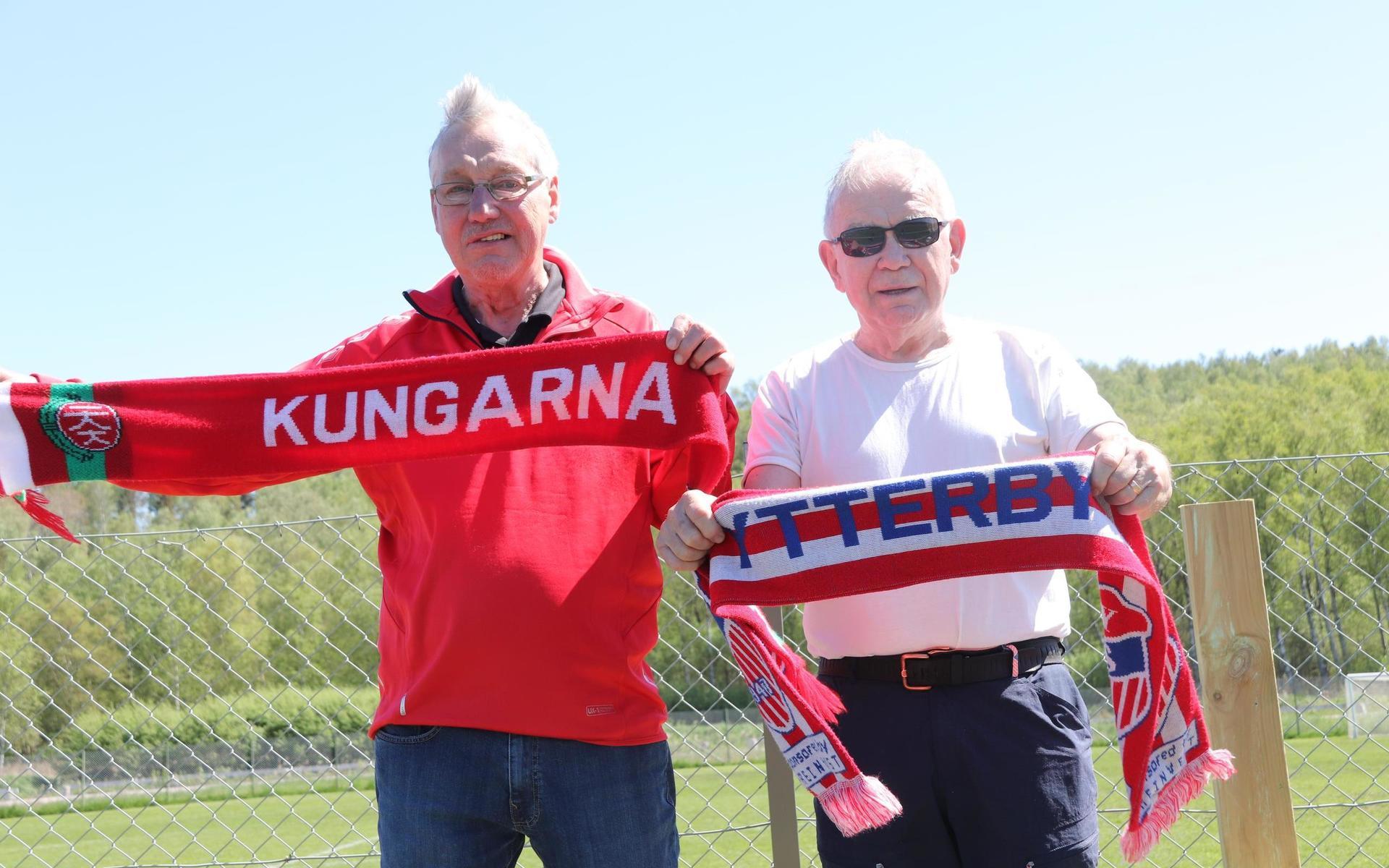 Lennart Carlsson och Ronny Arvidsson ska stötta sina lag Ytterby respektive Kongahälla i derbyt på fredag.