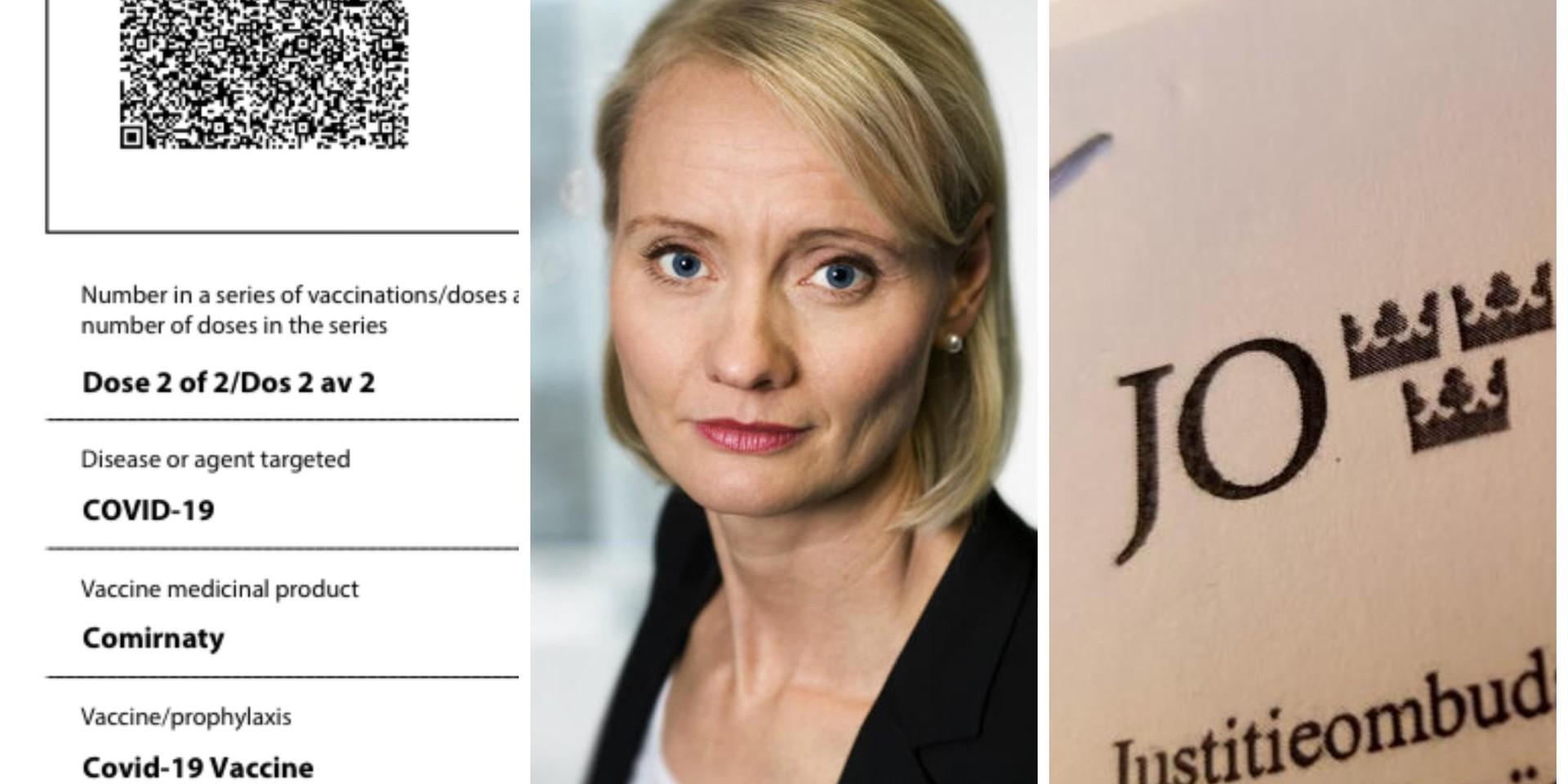 Karin Tegmark Wisell, generaldirektör på Folkhälsomyndigheten. Arkivbilder och skärmdumpar.