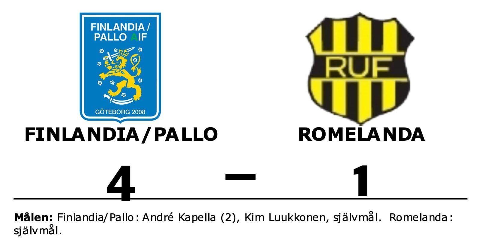 Finlandia/Pallo vann mot Romelanda