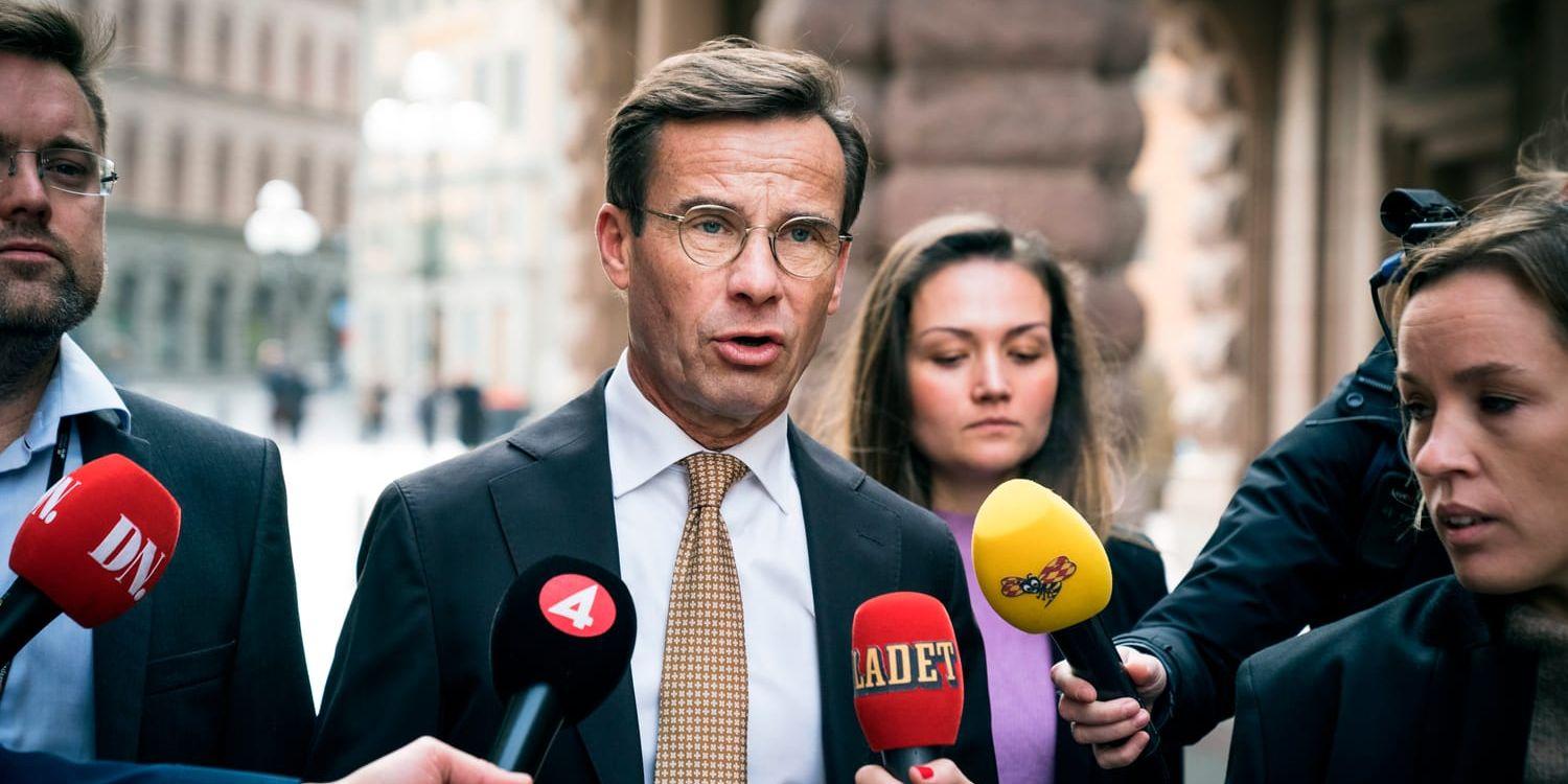 Moderaternas partiledare Ulf Kristersson ber om mer tid hos talmannen.