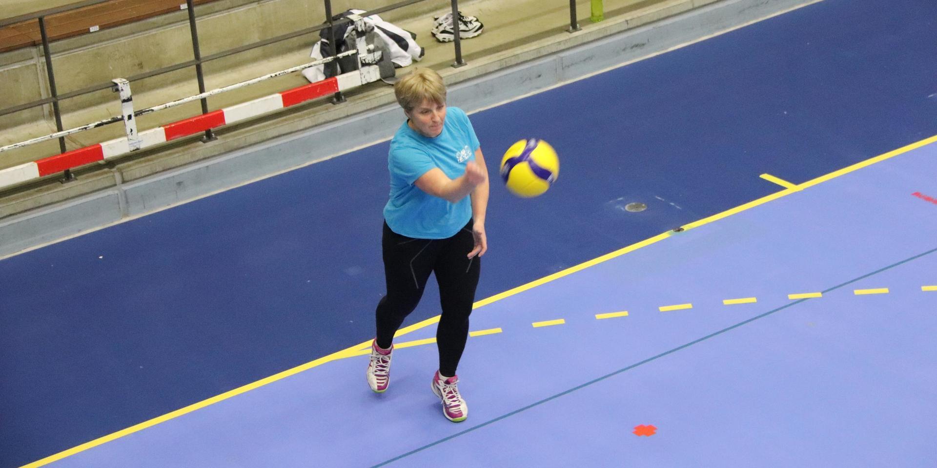 Annika Sjöberg, eldsjäl i Kungälv volley.