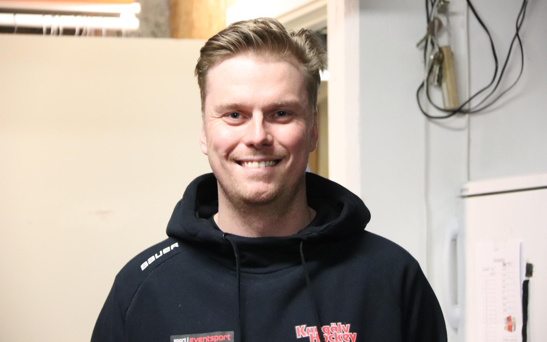 Filip Lundgren axlade huvudansvaret för Kungälv hockey tidigare i vinter.
