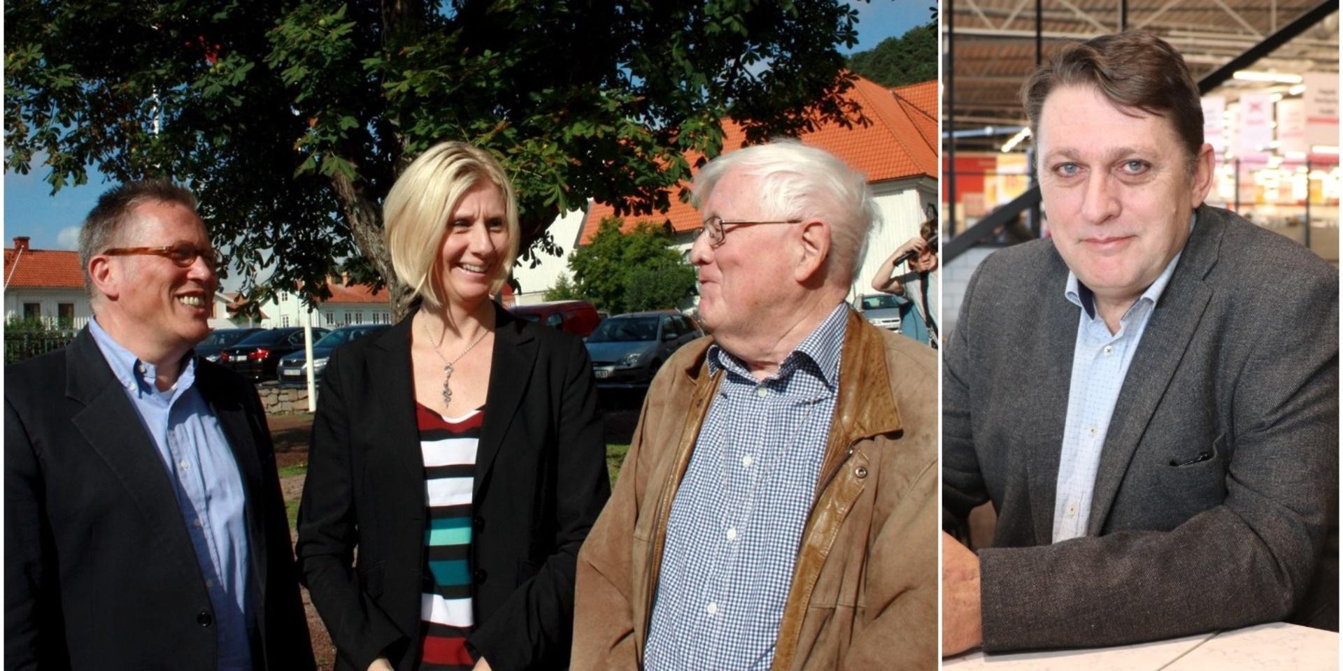 Glada miner när Kungälv fick besök från Hiddenhausen 2012. Ulrich Rolfsmeyer, Elisabeth Mattsson och Kurt Axelsson. Nu har Thomas Alpner bjudit in tyskarna igen. 