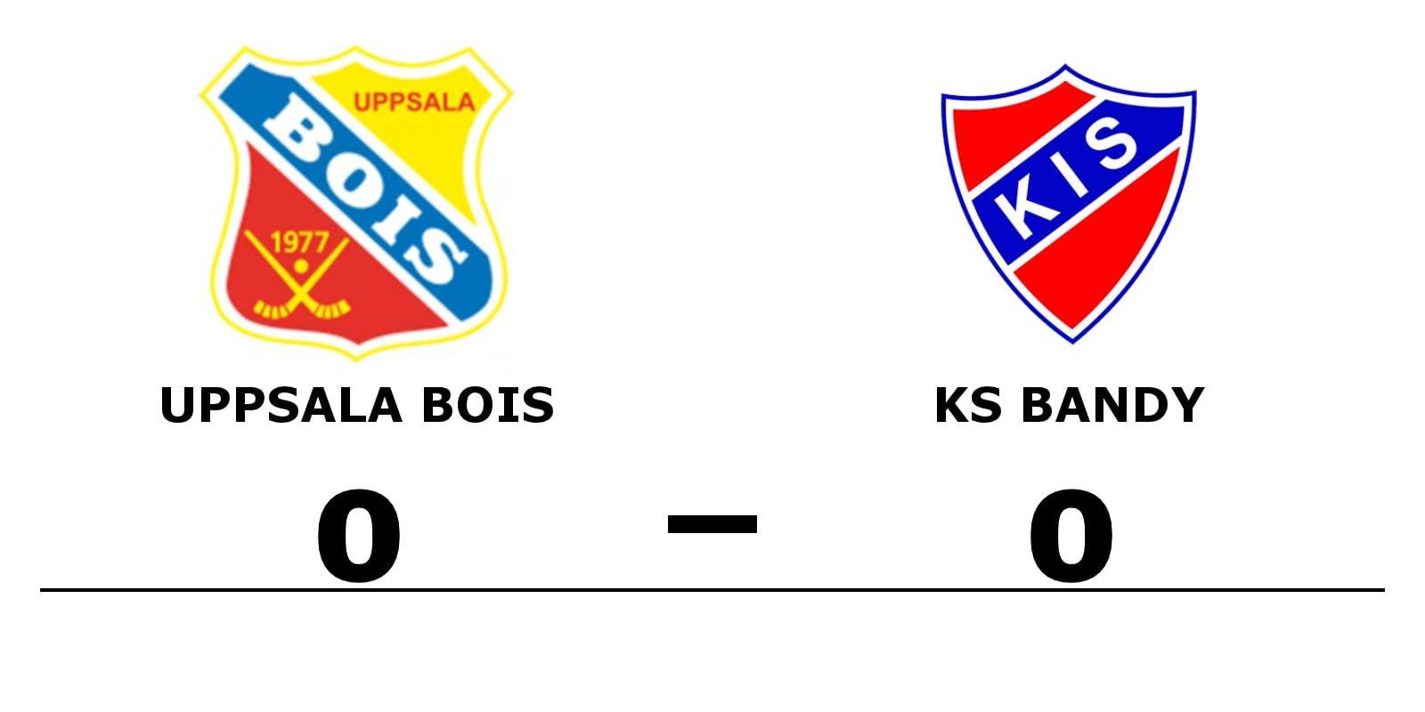 Uppsala BoIS spelade lika mot KS Bandy